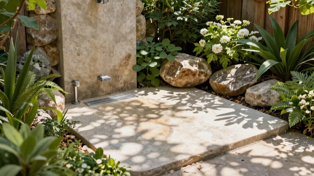 7 Outdoor Shower Base Ideas for a Solid Beautiful and Easy to Clean Foundation