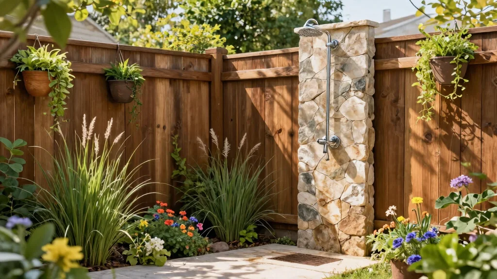 7 Outside Shower Pics to Inspire a Beautiful and Functional Backyard Feature