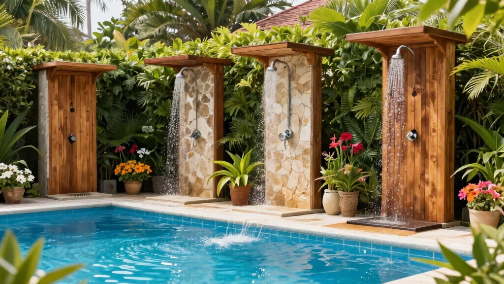 7 Pool Shower Outdoor Ideas to Keep Your Pool Area Clean and Looking Great