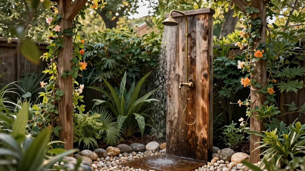 9 Outdoor Shower Rustic Ideas to Add Raw Natural Charm to Any Backyard Space
